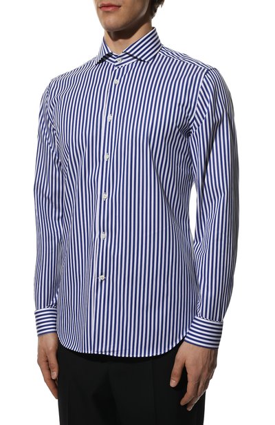Хлопковая рубашка CORNELIANI, арт. 89P002-2111315/00, фото 3