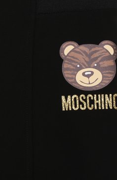 Детские брюки со штрипками MOSCHINO черного цвета, арт. HDP03T/LJA02/10A-14A | Фото 3 (Девочки Кросс-КТ: Брюки-одежда; Материал внешний: Вискоза; Нос: Не проставлено; Ростовка одежда: 10 - 11 лет | 140 - 146см, 12 лет | 152 см, 13 - 15 лет | 158 см)