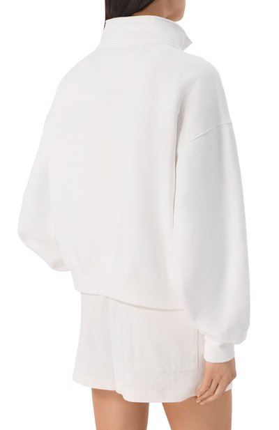 Хлопковый анорак SPORTY AND RICH белого цвета по цене 35050 руб., арт. ST09875325WH01, фото 4 Хлопковый анорак SPORTY AND RICH, арт. ST09875325WH01, фото 4