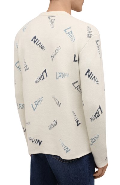 Джемпер LANVIN кремового цвета по цене 129000 руб., арт. RM-P00052-K006-A21, фото 4 Джемпер LANVIN, арт. RM-P00052-K006-A21, фото 4