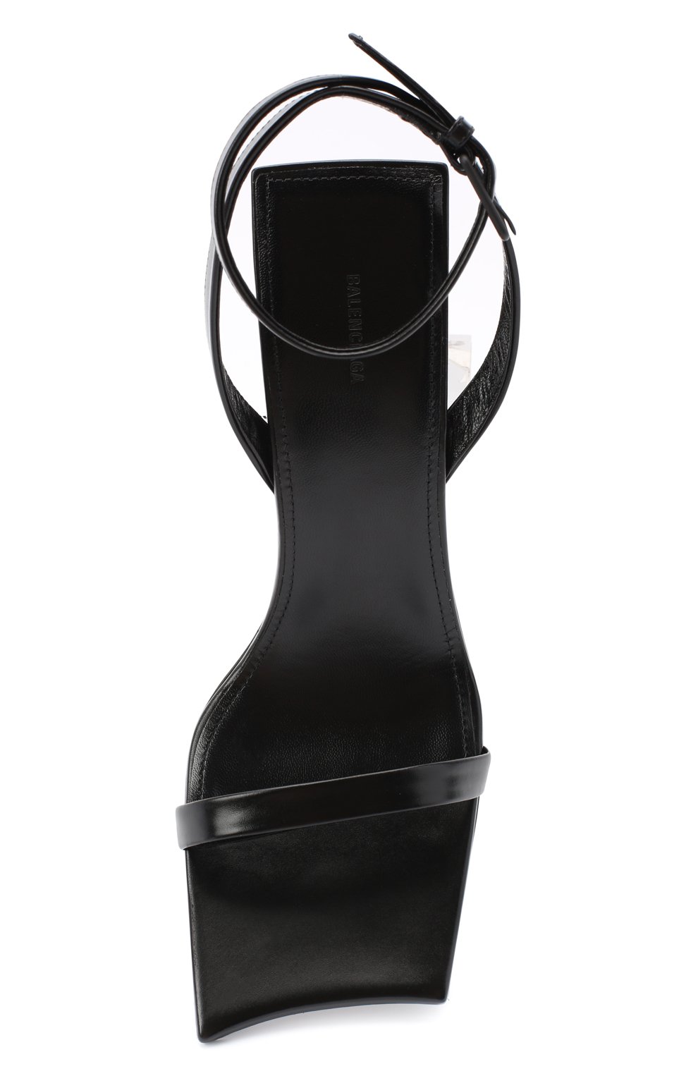 Кожаные босоножки moon BALENCIAGA черного цвета по цене 68700 руб., арт. 615766/WA760, фото 5 Кожаные босоножки moon BALENCIAGA, арт. 615766/WA760, фото 5