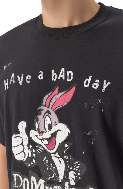 Хлопковая футболка DOMREBEL, арт. M G00D LUCK/T-SHIRT, фото 5