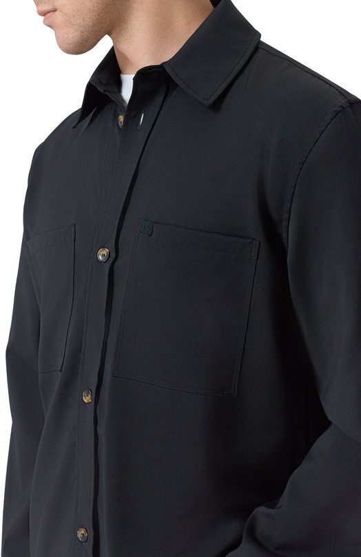 Шерстяная рубашка Laneus F5LAMA0V123 Чёрный  F5LAMA0V123 Фото 5