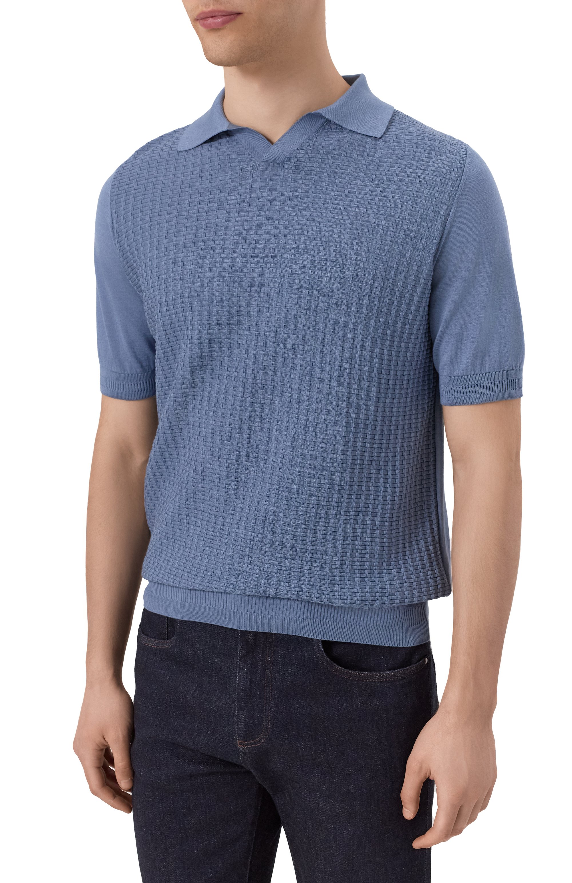 Поло из шелка и хлопка ZILLI, арт. KLP002M0145VZWE00, фото 3