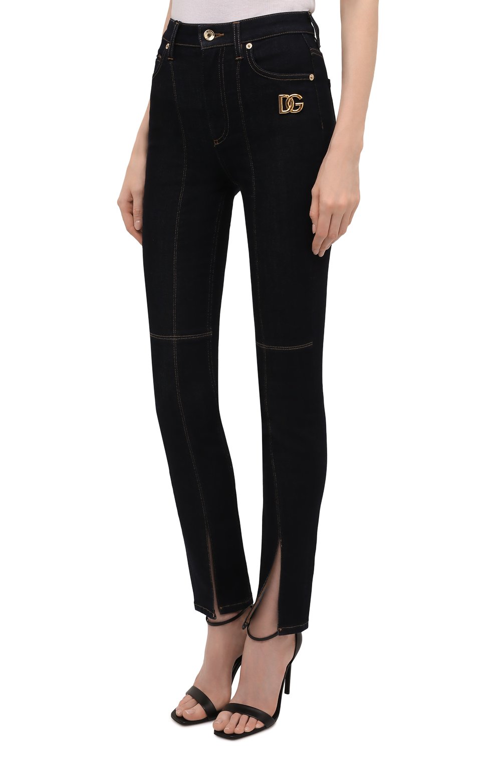 Джинсы DOLCE & GABBANA темно-синего цвета по цене 89950 руб., арт. FTD4CD/G901S, фото 3 Джинсы DOLCE & GABBANA, арт. FTD4CD/G901S, фото 3