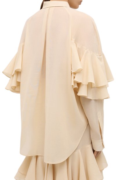 Хлопковая блузка TOTEME, арт. L0CARN0 203-702-704, фото 4