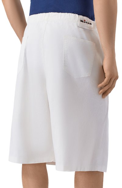 Шорты изо льна и хлопка KITON, арт. UPR004LK0603H, фото 4