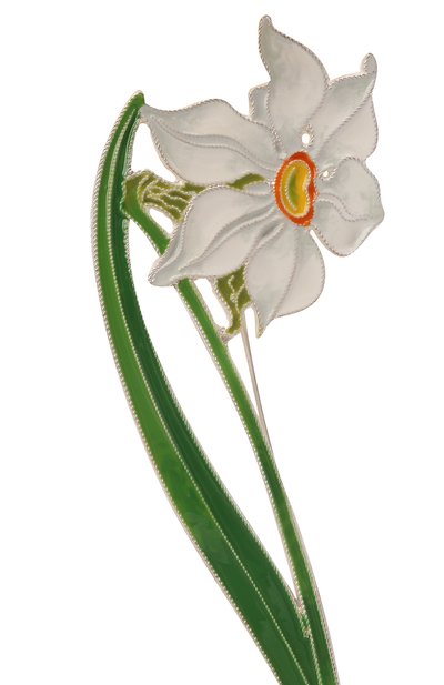 Брошь нарцисс поэтический РУССКИЕ САМОЦВЕТЫ, арт. 41475, фото 4