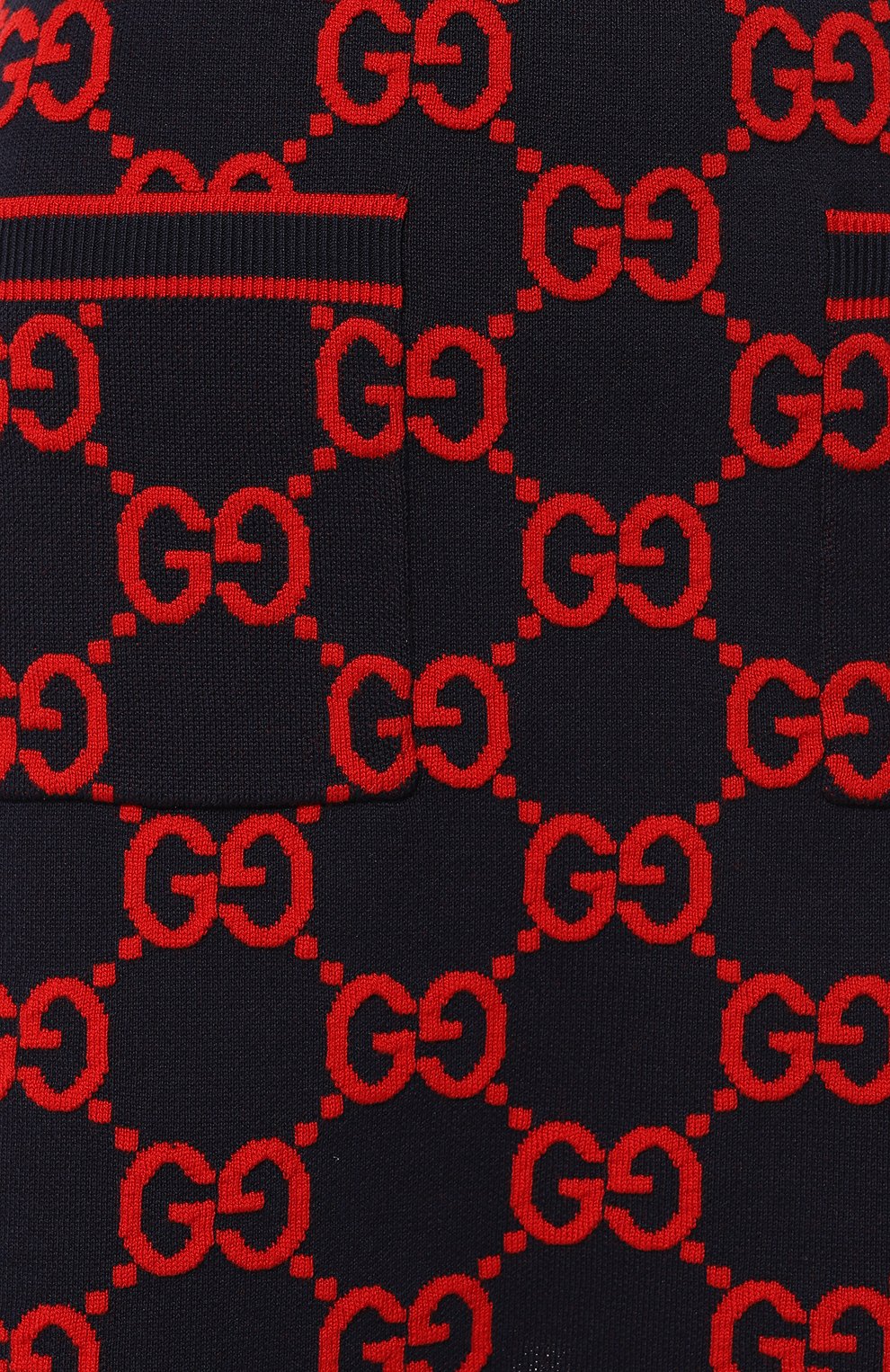 Юбка из хлопка и шерсти GUCCI темно-синего цвета по цене 125500 руб., арт. 743320/XKC8X, фото 5 Юбка из хлопка и шерсти GUCCI, арт. 743320/XKC8X, фото 5