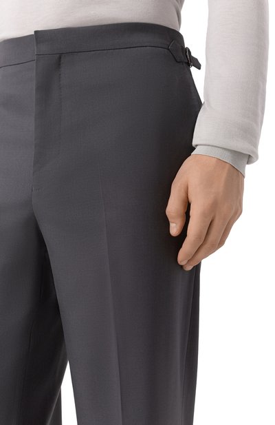 Шерстяные брюки 12 STOREEZ темно-серого цвета по цене 24000 руб., арт. 128479, фото 5 Шерстяные брюки 12 STOREEZ, арт. 128479, фото 5