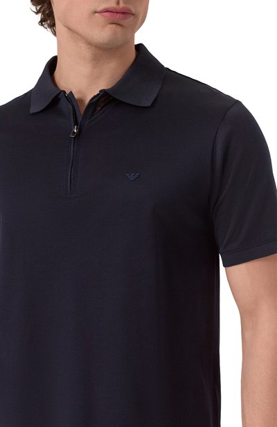 Поло из лиоцелла и хлопка EMPORIO ARMANI, арт. EM001082/AF10017, фото 5