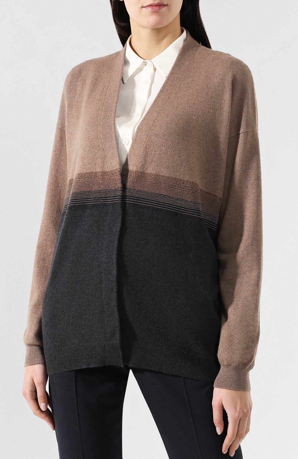 Кашемировый кардиган с деко ративной отделкой BRUNELLO CUCINELLI, арт. M12149106, фото 3