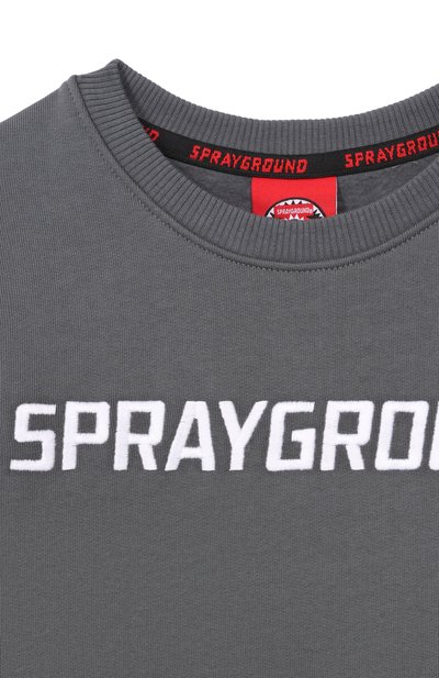 Хлопковый свитшот SPRAYGROUND, арт. SPY1351GGREY_001, фото 3