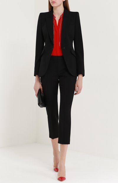 Приталенный жакет с остроконечными лацканами ALEXANDER MCQUEEN, арт. 358166/QIJ12, фото 2