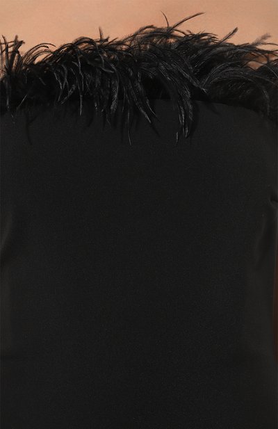 Платье с отделкой перьями PATRIZIA PEPE, арт. 8A1202_A6F5, фото 5