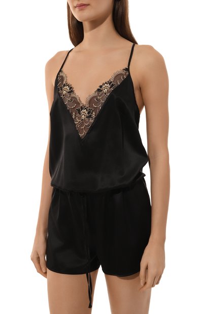 Шелковый комбинезон LISE CHARMEL черного цвета по цене 34540 руб., арт. ALJ3830, фото 3 Шелковый комбинезон LISE CHARMEL, арт. ALJ3830, фото 3