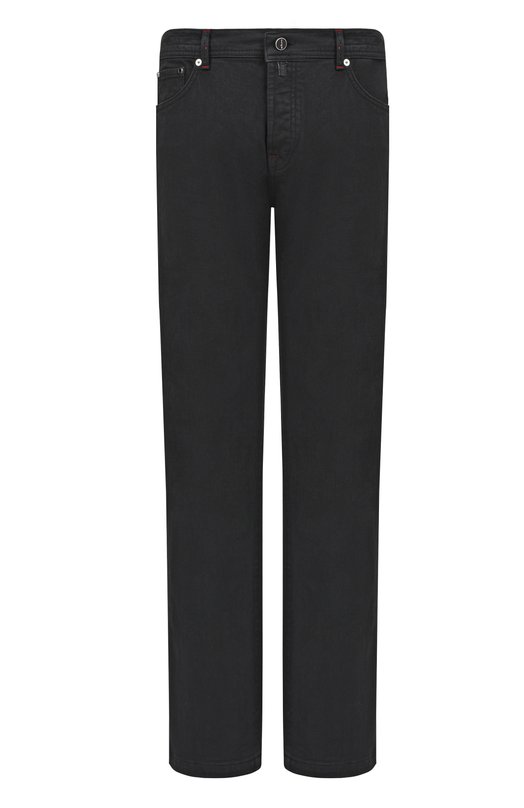 Хлопковые брюки Kiton UPNJS1K0602H03 Чёрный UPNJS1K0602H03
