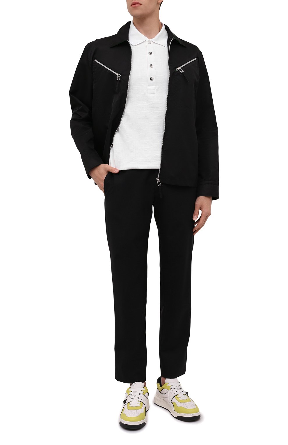 Кожаные кеды one stud VALENTINO, арт. XY2S0E71/NWN, фото 2