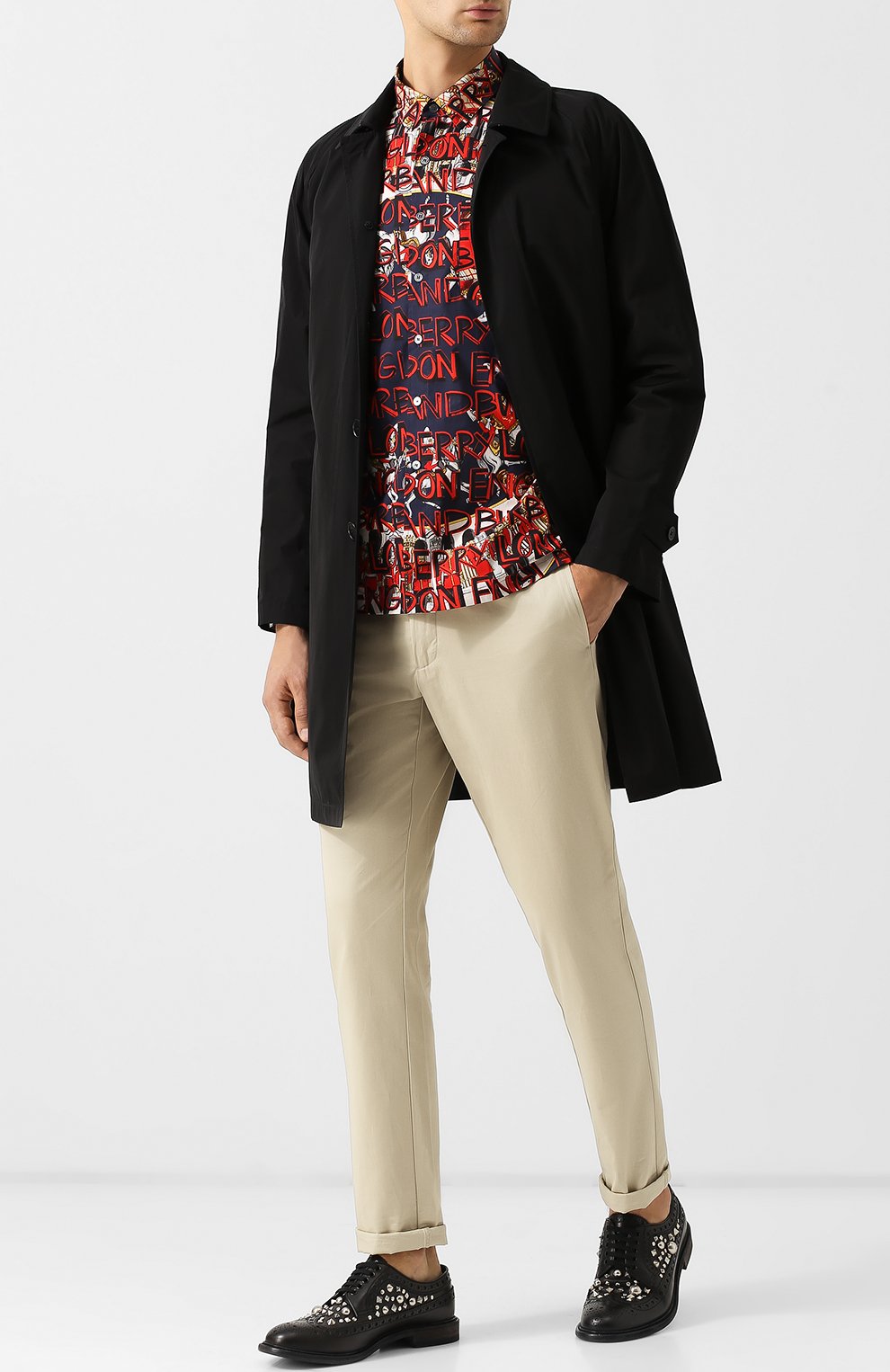 Хлопковые брюки BURBERRY, арт. 8001119, фото 2