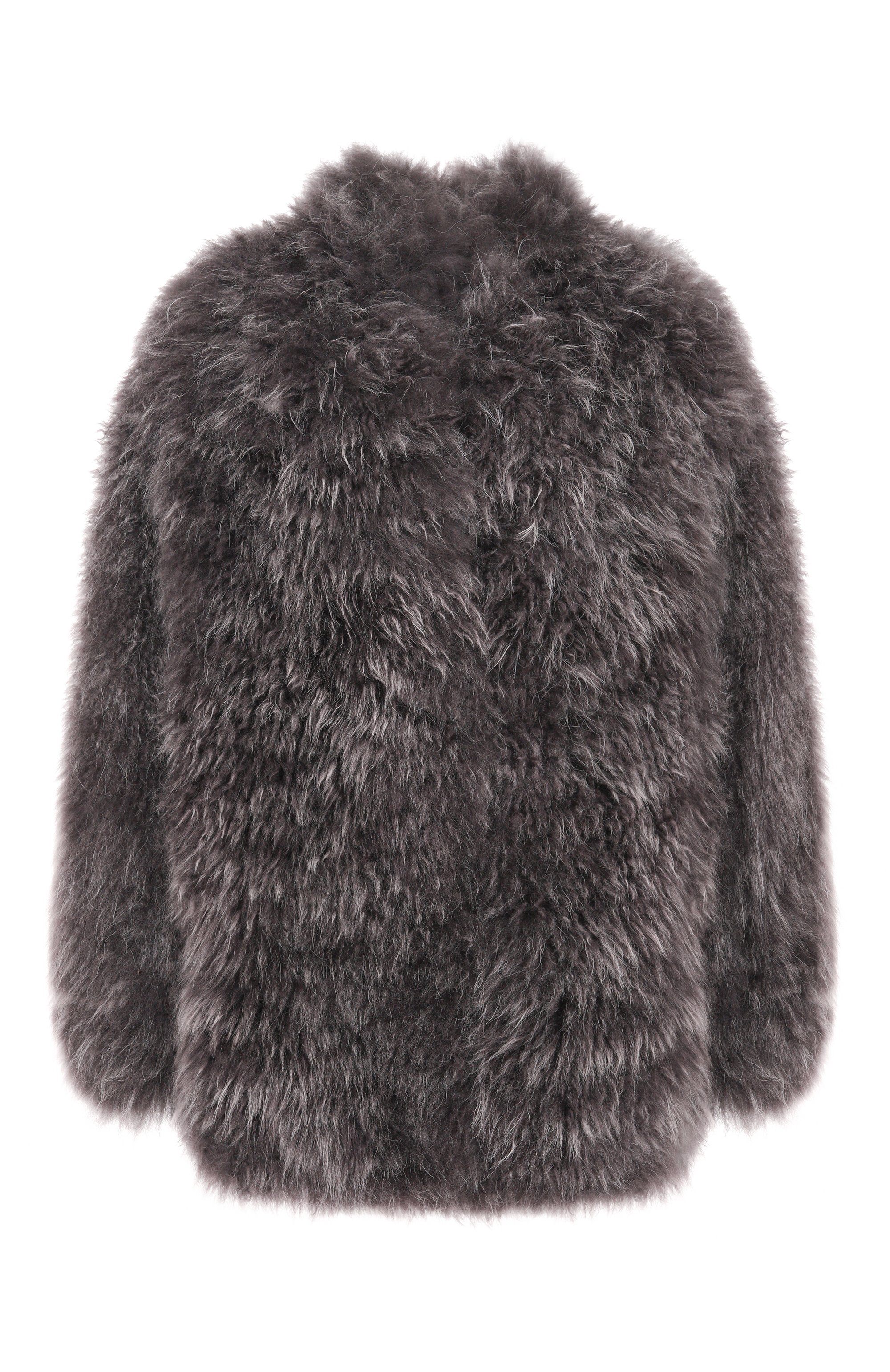 Шуба из козлика GIORGIO ARMANI серого цвета по цене 1215000 руб., арт. GW003147/AF24741, фото 1 Шуба из козлика GIORGIO ARMANI, арт. GW003147/AF24741, фото 1