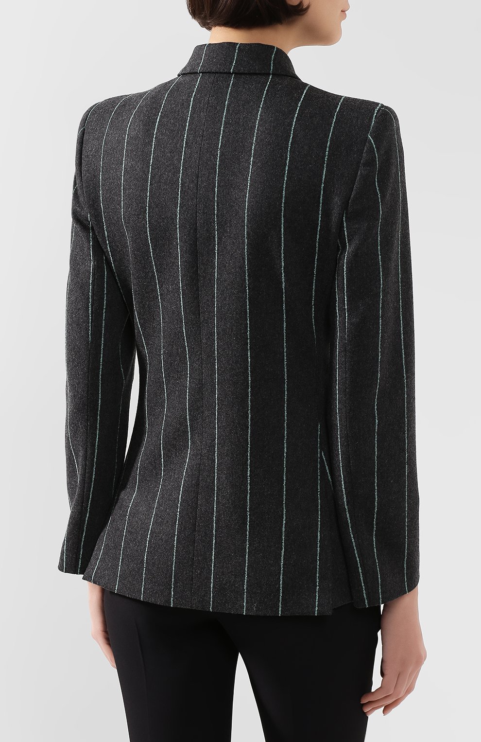 Шерстяной жакет GIORGIO ARMANI голубого цвета по цене 268000 руб., арт. 9WHGG09A/T016P, фото 4 Шерстяной жакет GIORGIO ARMANI, арт. 9WHGG09A/T016P, фото 4