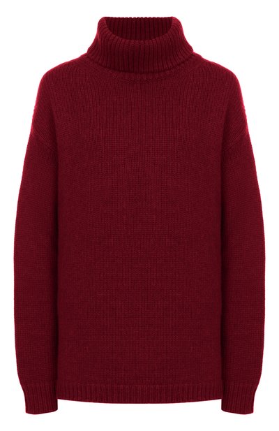Свитер из шерсти и кашемира ELIE SAAB бордового цвета по цене 299500 руб., арт. T0230NF25/W0007, фото 1 Свитер из шерсти и кашемира ELIE SAAB, арт. T0230NF25/W0007, фото 1