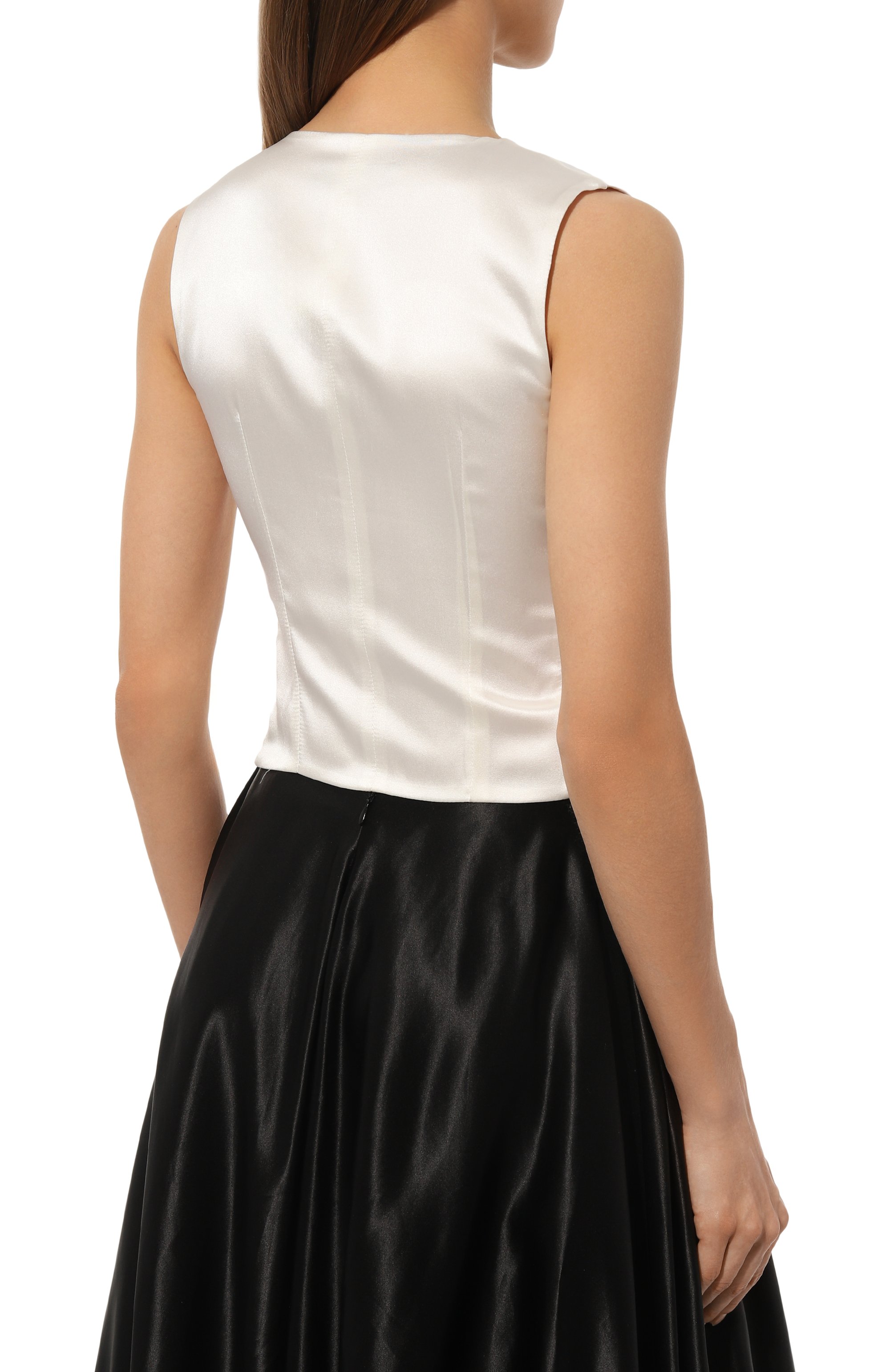 Жилет из хлопка и шелка DOLCE & GABBANA, арт. F79H5T/GDCDE, фото 4