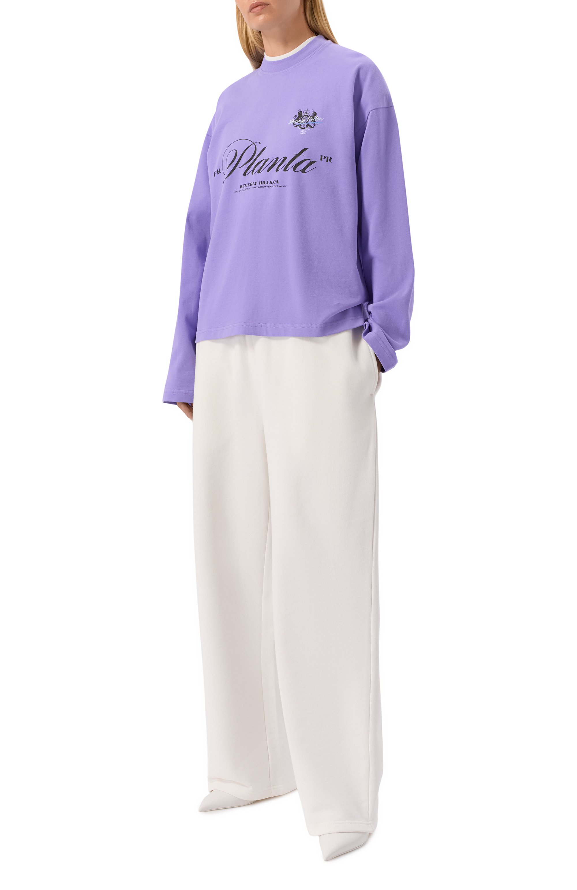 Хлопковый лонгслив PLANTA ROSA, арт. PR/L02.1/COMPLEXITY/220VELVET, фото 5