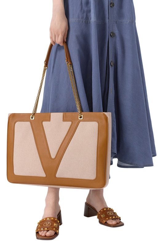 Сумка-тоут Viva Superstar Valentino 6W0B0R12/GLR Бежевый  6W0B0R12/GLR Фото 2