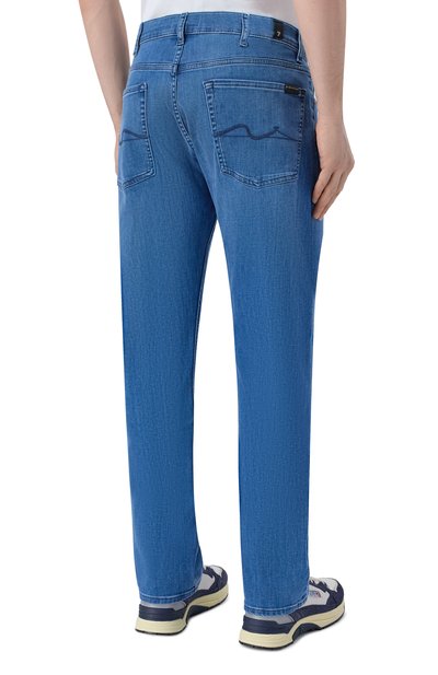Джинсы standard 7 FOR ALL MANKIND синего цвета по цене 29150 руб., арт. 7T519B80-XXM, фото 4 Джинсы standard 7 FOR ALL MANKIND, арт. 7T519B80-XXM, фото 4