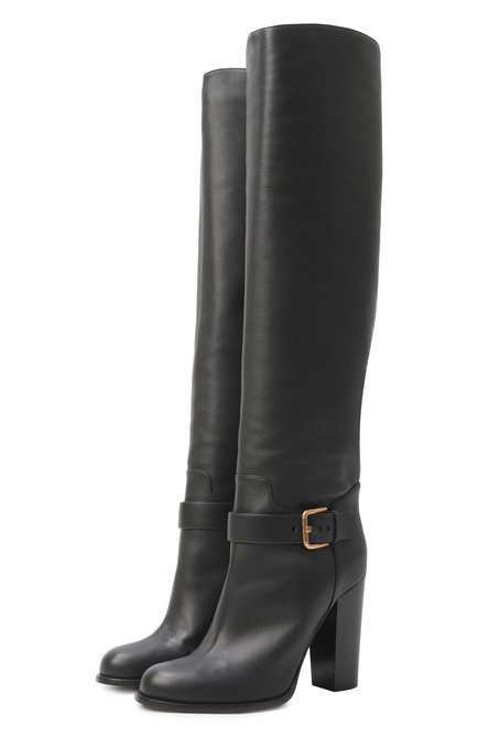 Женские кожаные сапоги moss 105 DOLCE & GABBANA, арт. CU1222/A0831