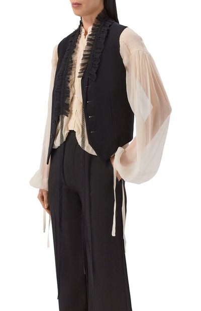 Шелковый воротник ANN DEMEULEMEESTER, арт. B0014044/FA732, фото 2