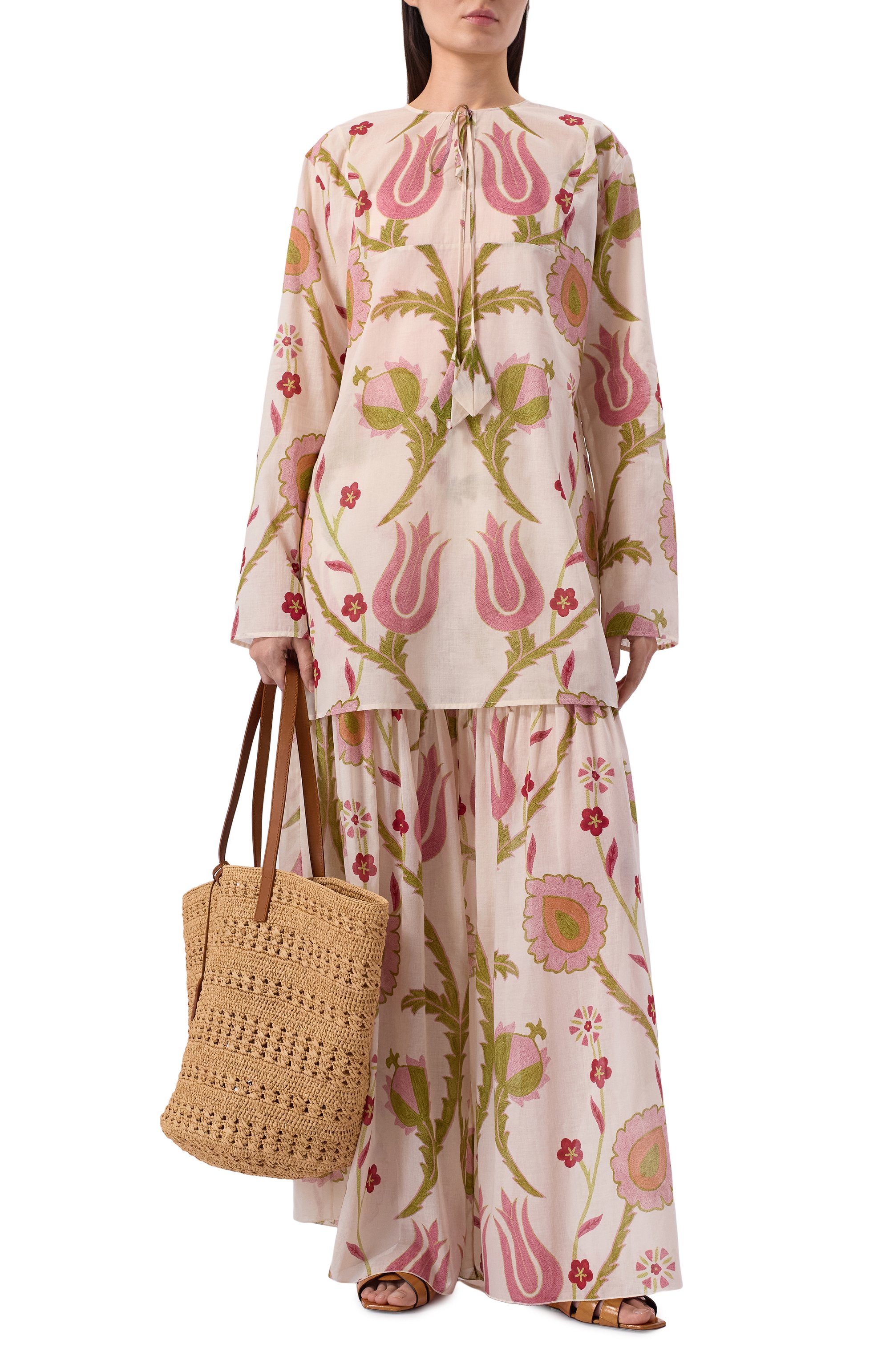 Хлопковые брюки GIAMBATTISTA VALLI, арт. 26SSRVCA3068/39PRI, фото 2