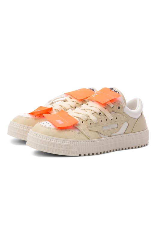 Кожаные кеды 3.0 Off Court Off-White 0WIA28ES26LEA001 Бежевый 0WIA28ES26LEA001