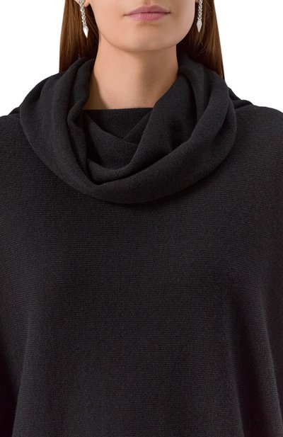 Свитер из шерсти и кашемира D.EXTERIOR черного цвета по цене 53300 руб., арт. 61157, фото 5 Свитер из шерсти и кашемира D.EXTERIOR, арт. 61157, фото 5