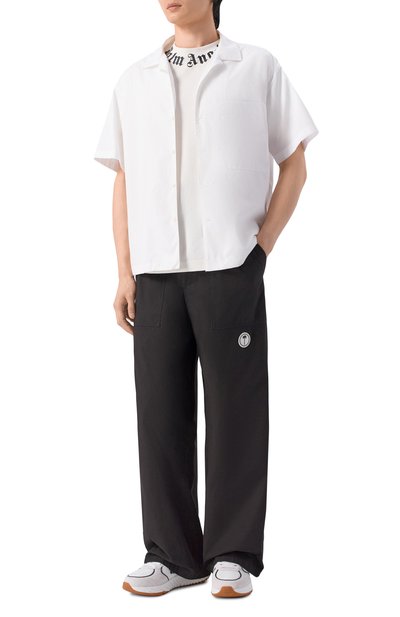 Хлопковая рубашка PALM ANGELS, арт. PMGG00AS26FAB001, фото 2