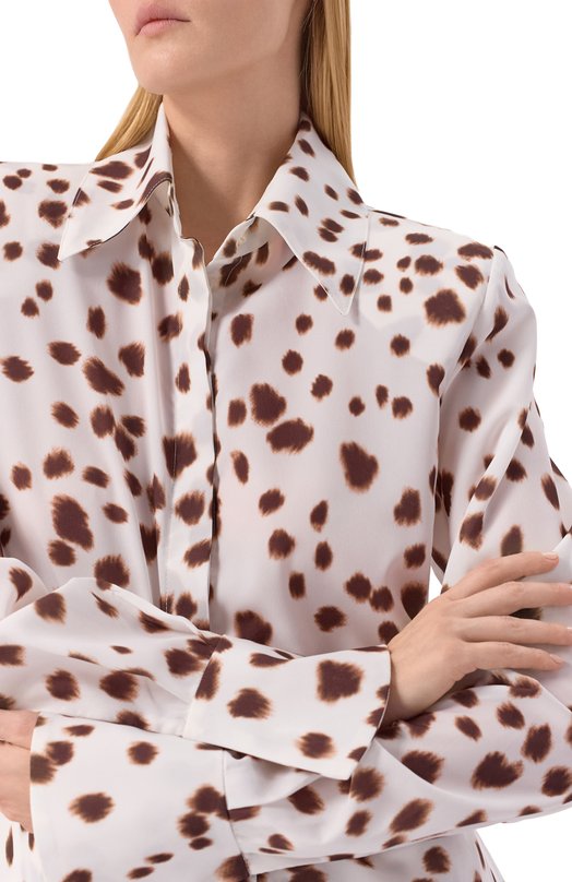 Рубашка ROWEN ROSE T0P_RR182_A2/PRINTED GE0RGETTE Белый  T0P_RR182_A2/PRINTED GE0RGETTE Фото 5