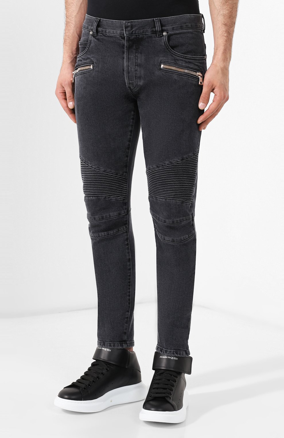 Джинсы BALMAIN черного цвета по цене 95650 руб., арт. SH15623/Z073, фото 3 Джинсы BALMAIN, арт. SH15623/Z073, фото 3