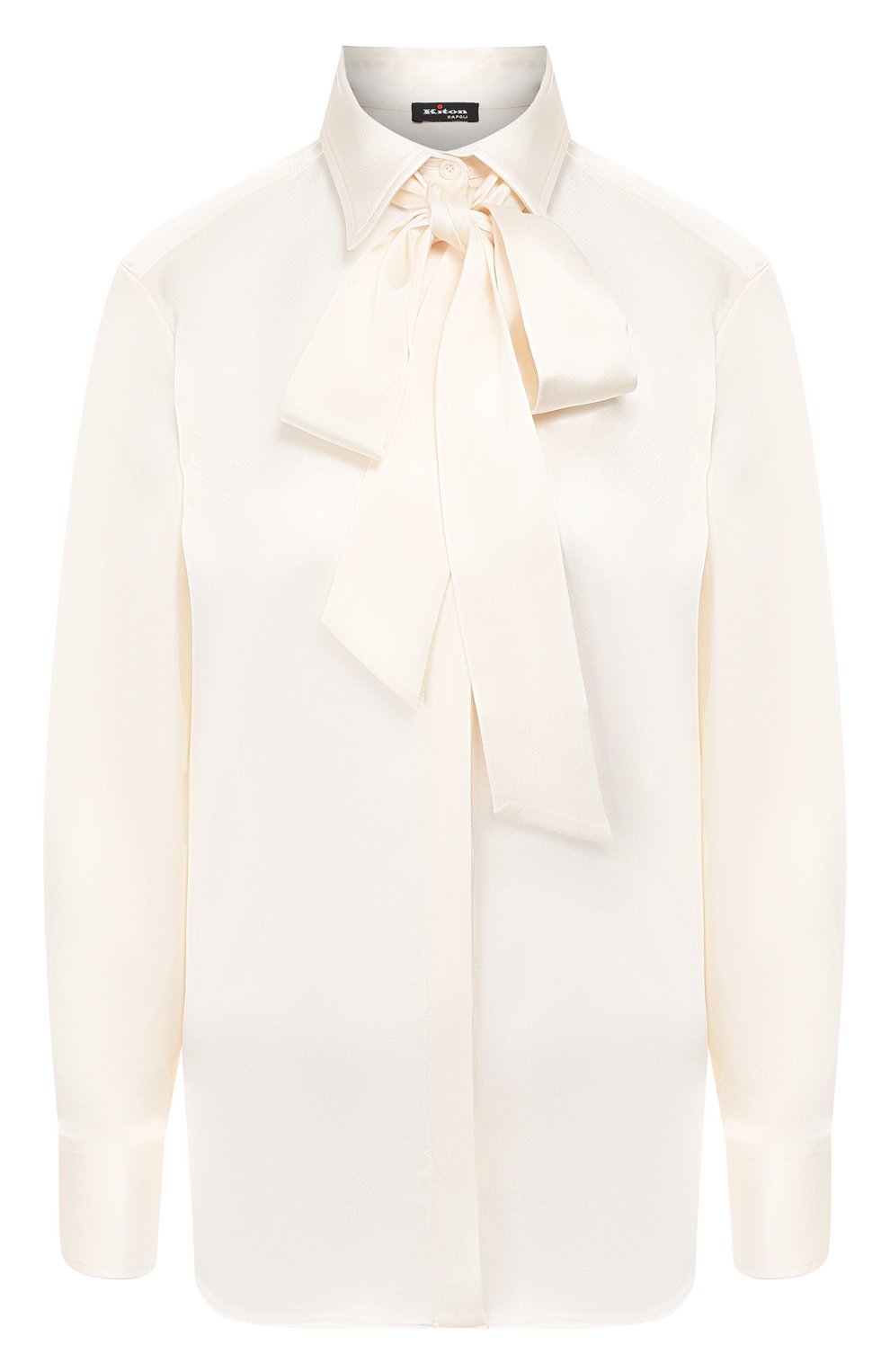 Блузка KITON белого цвета по цене 129500 руб., арт. D48407K04S46, фото 1 Блузка KITON, арт. D48407K04S46, фото 1