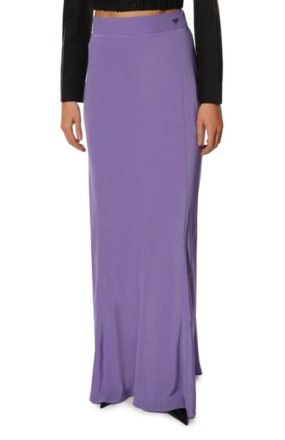 Шелковая юбка PRADA, арт. P152T-1H51-F0373-221, фото 3