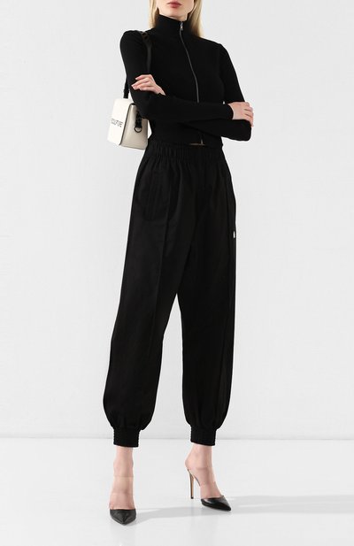 Хлопковые джоггеры ALEXANDER WANG черного цвета по цене 62500 руб., арт. 1W194123D3, фото 2 Хлопковые джоггеры ALEXANDER WANG, арт. 1W194123D3, фото 2