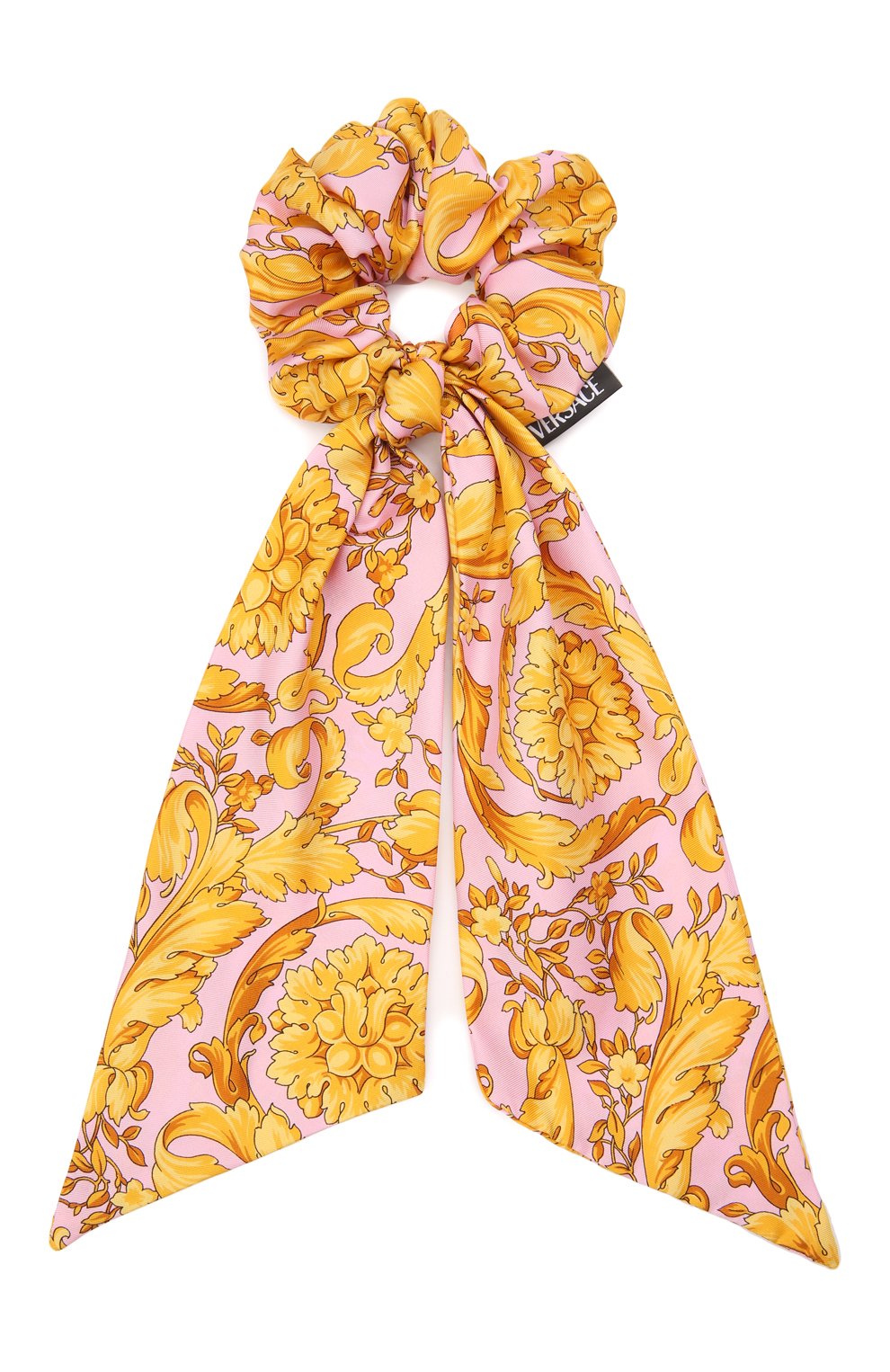 Резинка для волос VERSACE розового цвета по цене 35100 руб., арт. 1003727/A232999, фото 1 Резинка для волос VERSACE, арт. 1003727/A232999, фото 1