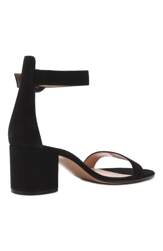 Замшевые босоножки Versilia 60 Gianvito Rossi G60357.60RIC.CAMNER0 Чёрный  G60357.60RIC.CAMNER0 Фото 5