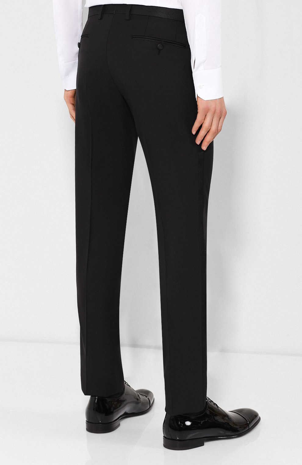 Брюки из смеси шерсти и шелка DOLCE & GABBANA, арт. GY59MT/FU3N7, фото 4