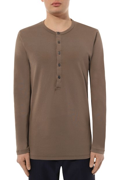 Хлопковый лонгслив-хенли TOM FORD, арт. T4M15104/214, фото 3