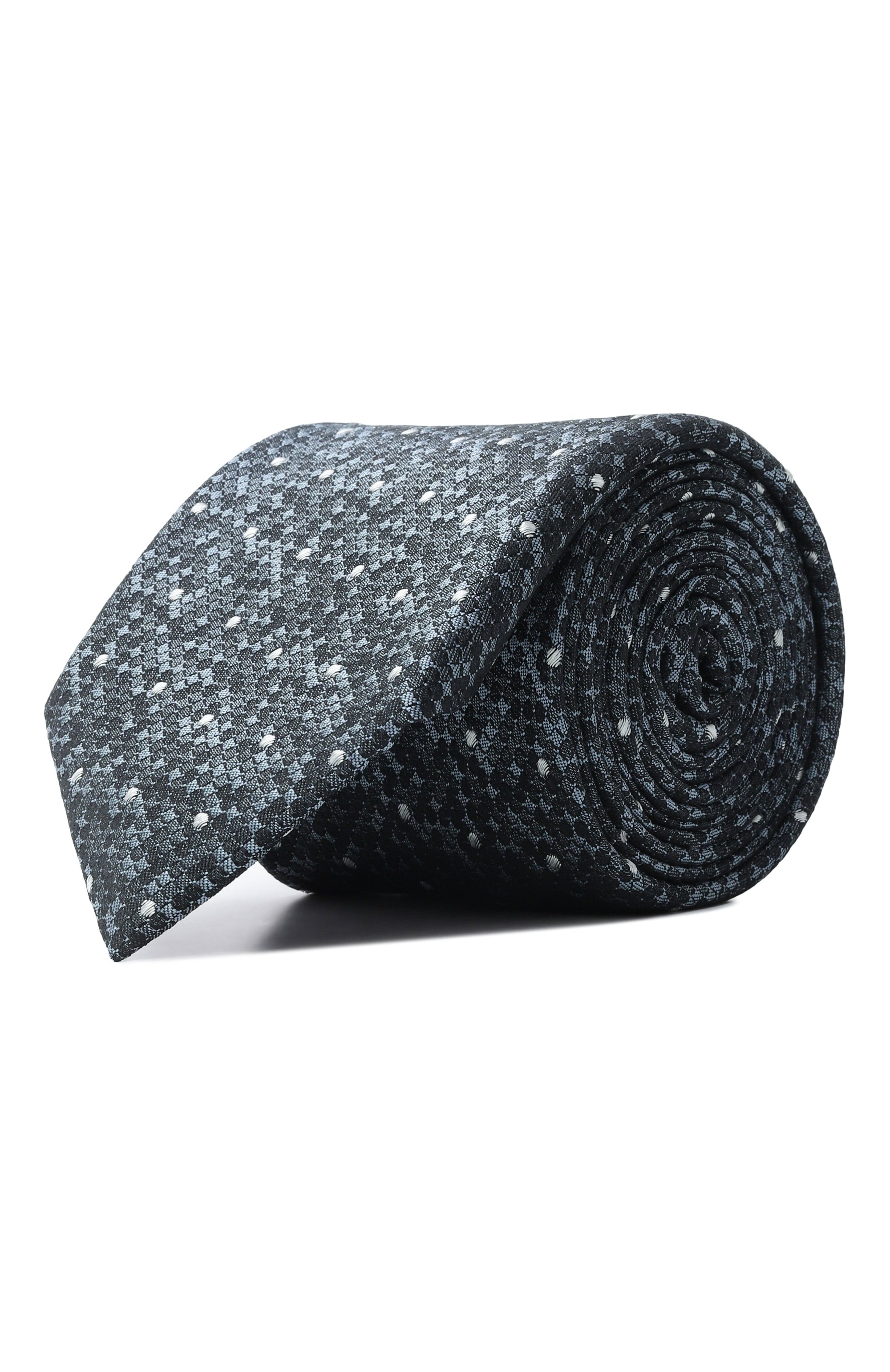 Шелковый галстук ZILLI темно-синего цвета по цене 38600 руб., арт. CRAV02M0600VGTCH0, фото 1 Шелковый галстук ZILLI, арт. CRAV02M0600VGTCH0, фото 1