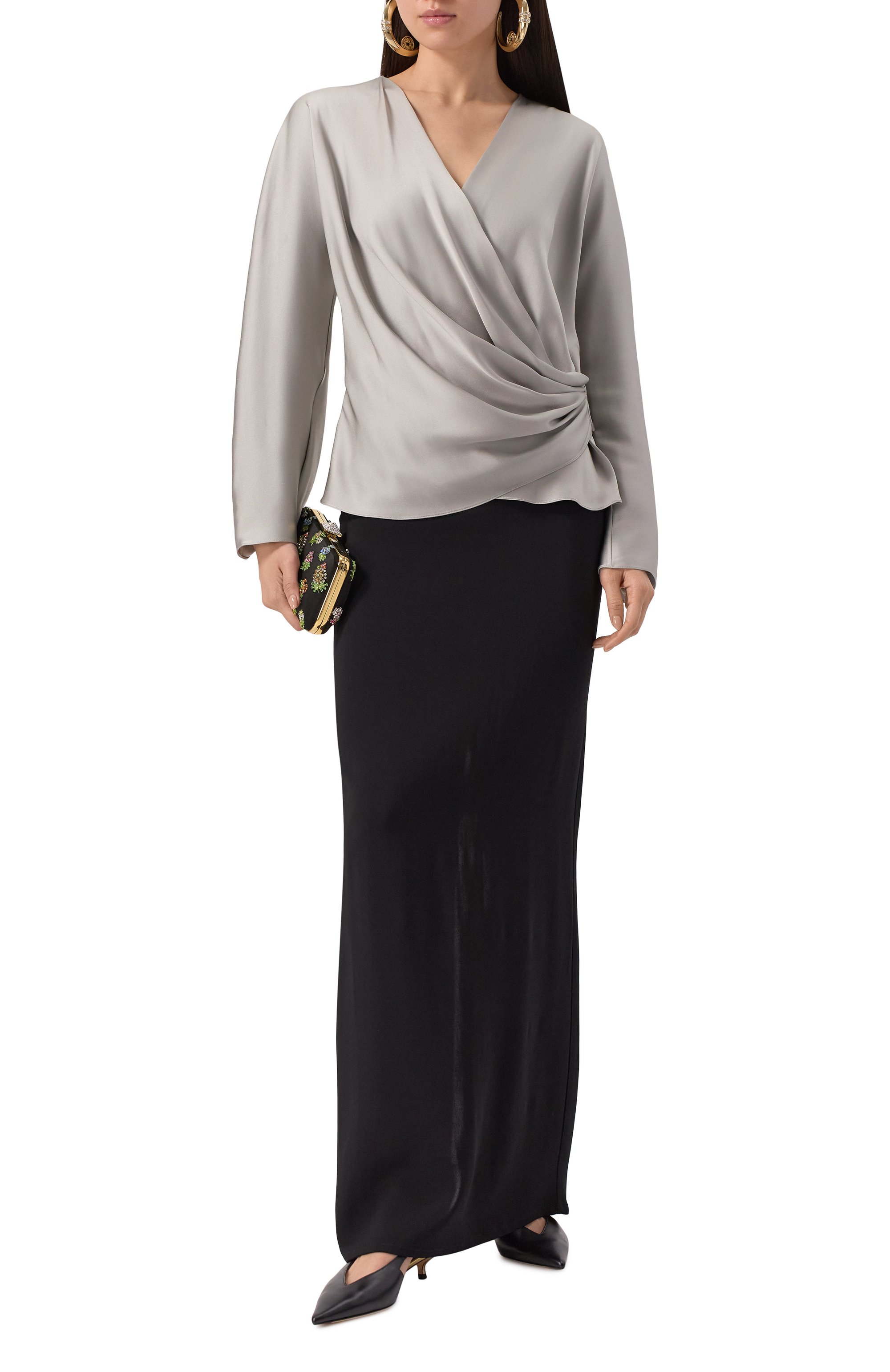 Атласная блузка GIORGIO ARMANI, арт. GW000843/TE10101, фото 2