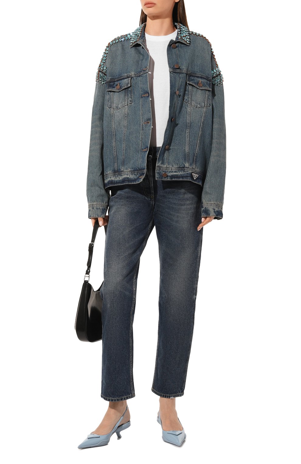 Джинсовая куртка PRADA, арт. GFB285-1ZWJ-F02N2-212, фото 2