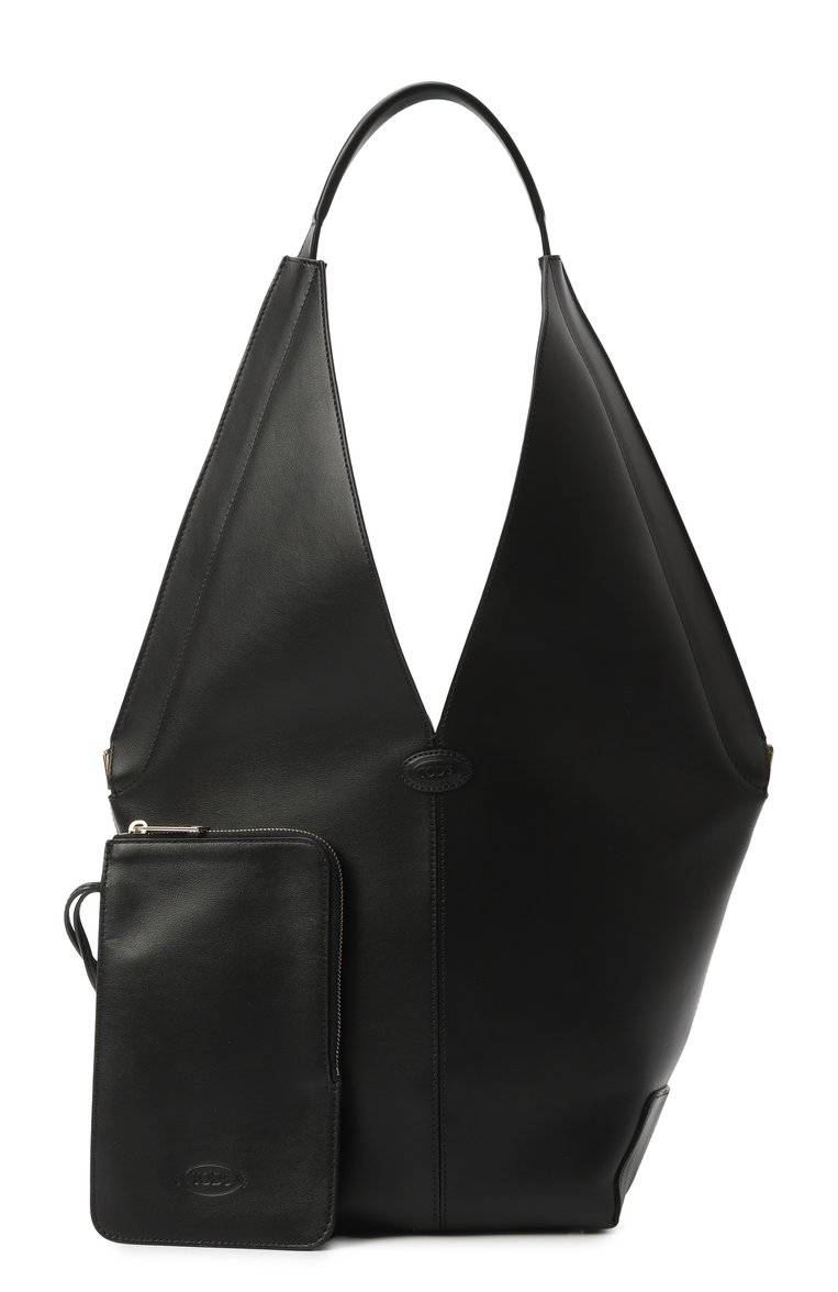 Женская сумка-тоут di folio small TOD’S черного цвета, арт. XBWDBMET200R0R | Фото 8 (Материал: Натуральная кожа; Автоматизация ТО: Проставлено; Размер: small; Автоматизация состава: Проставлено)