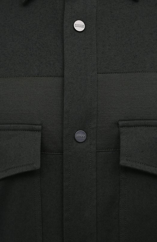 Хлопковая рубашка Zilli Sport MFU-7061-0002/0004/05/06 Зелёный  MFU-7061-0002/0004/05/06 Фото 5
